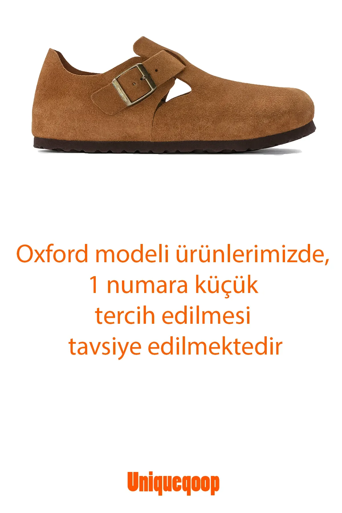 Oxford Hakiki Deri Mantar Taban Ortopedik Unisex Ayakkabı (Crazy